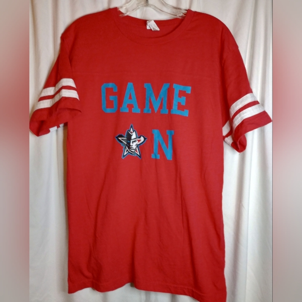 M Southside Mavericks Fort Smith Football Basketball Baseball Varsity Shirt Red